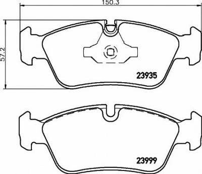 HELLA PAGID 8db355011281 -  Комплект тормозных колодок, дисковый тормоз